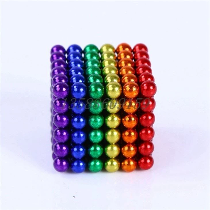 small colorful magnetic balls
